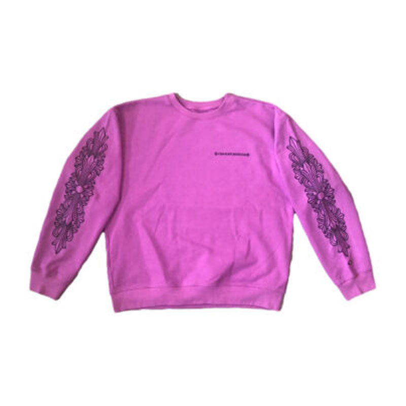 Chrome Hearts Matty Boy Spider Web Crewneck Sweatshirt – Purple