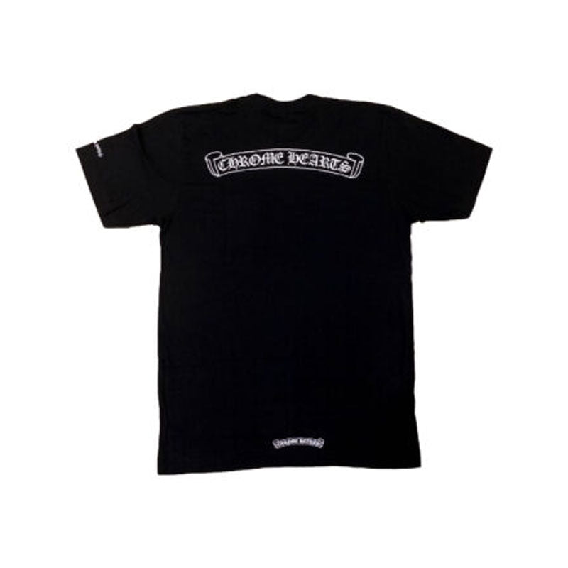 Chrome Hearts Scroll Logo T-Shirt – Black