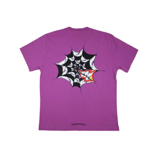 Chrome Hearts Matty Boy Spider Web T-Shirt – Purple