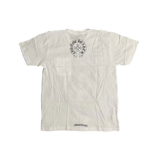 Chrome Hearts Neck Logo Horse Shoe T-Shirt – White