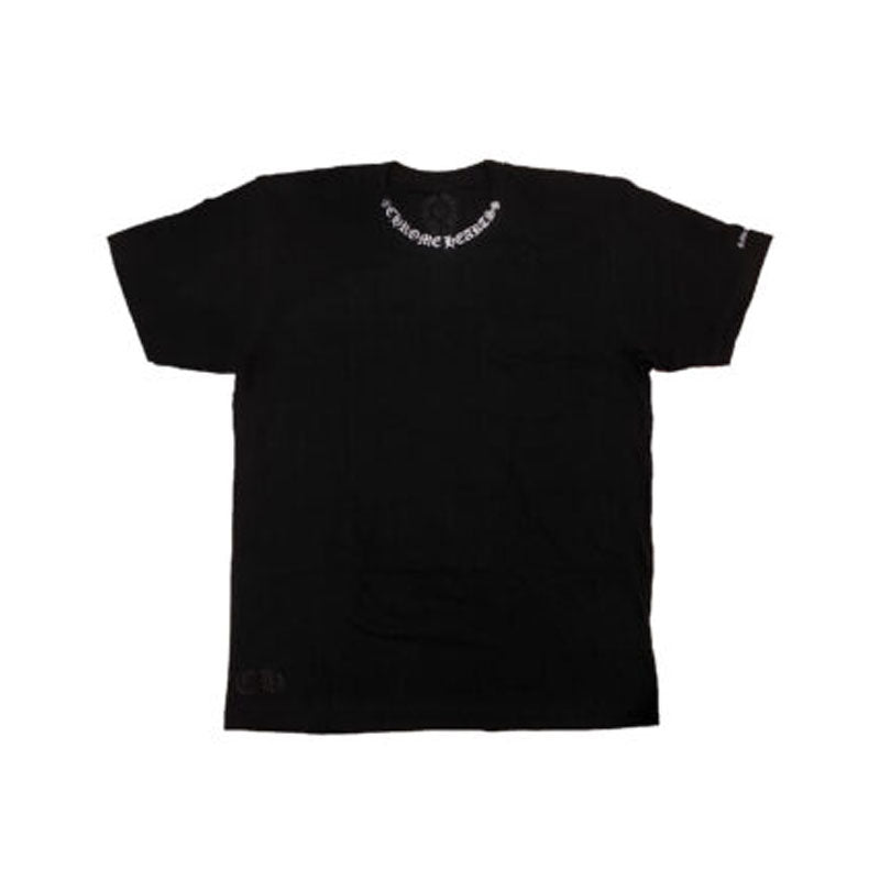 Chrome Hearts Neck Logo Fuck You Sleeve T-Shirt – Black