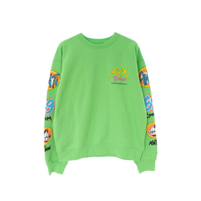 Chrome Hearts Matty Boy Sex Records Crewneck Sweatshirt – Citrus