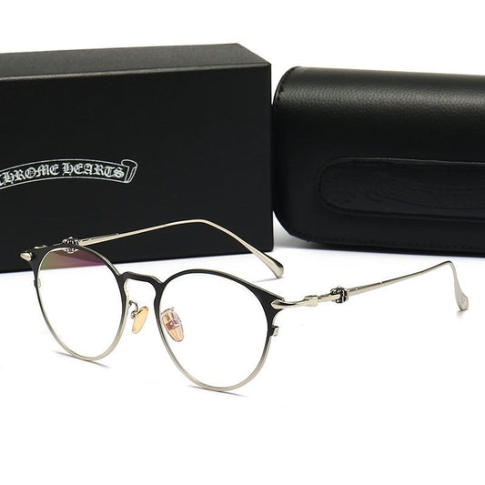 Chrome Heart Glasses Black Silver Frame