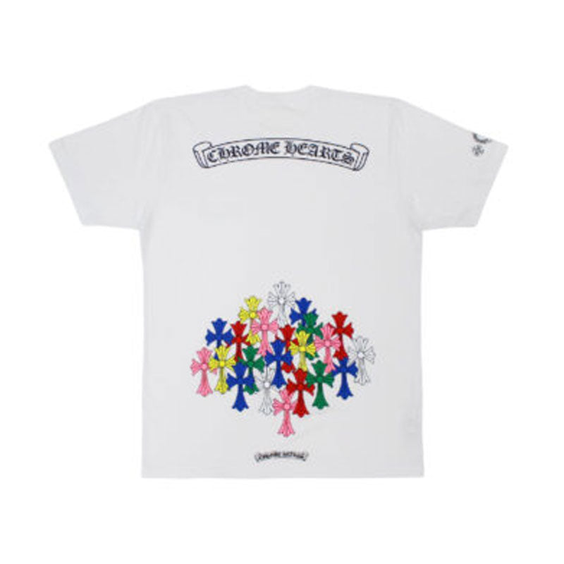 Chrome Hearts Multi Color Cross T-Shirt – White