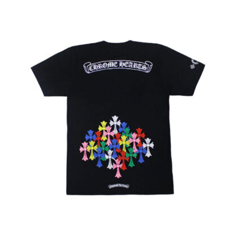 Chrome Hearts Multi Color Cross T-Shirt – Black