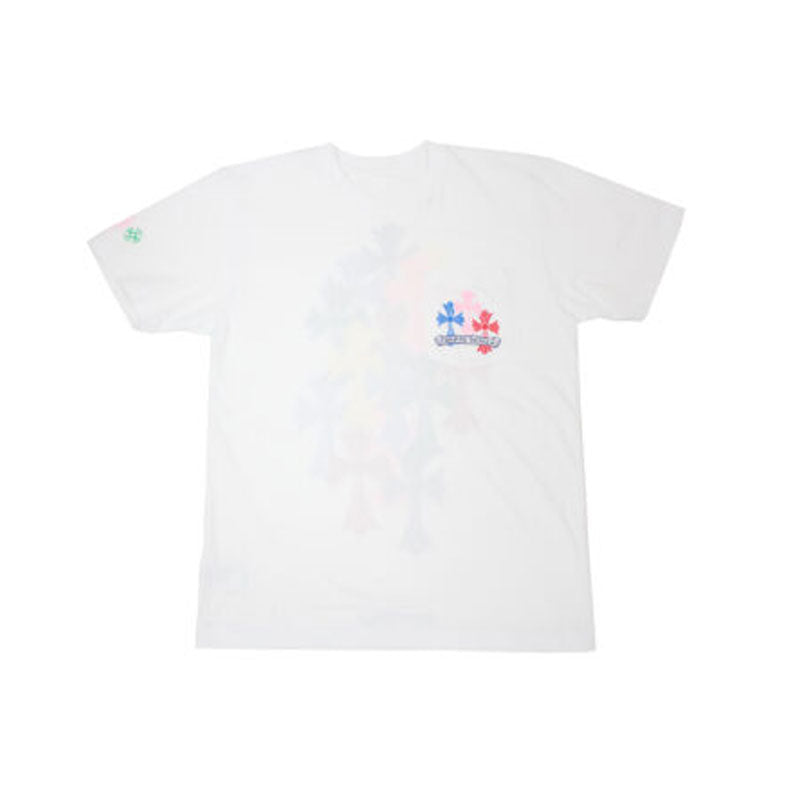 Chrome Hearts Multi Color Cross Cemetery T-Shirt – White