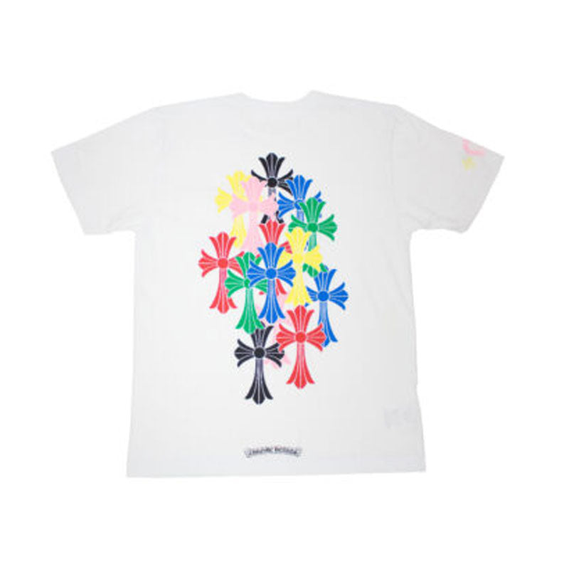 Chrome Hearts Multi Color Cross Cemetery T-Shirt – White