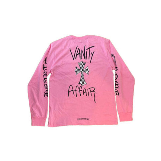 Pink Chrome Hearts Shirt Long Sleeve