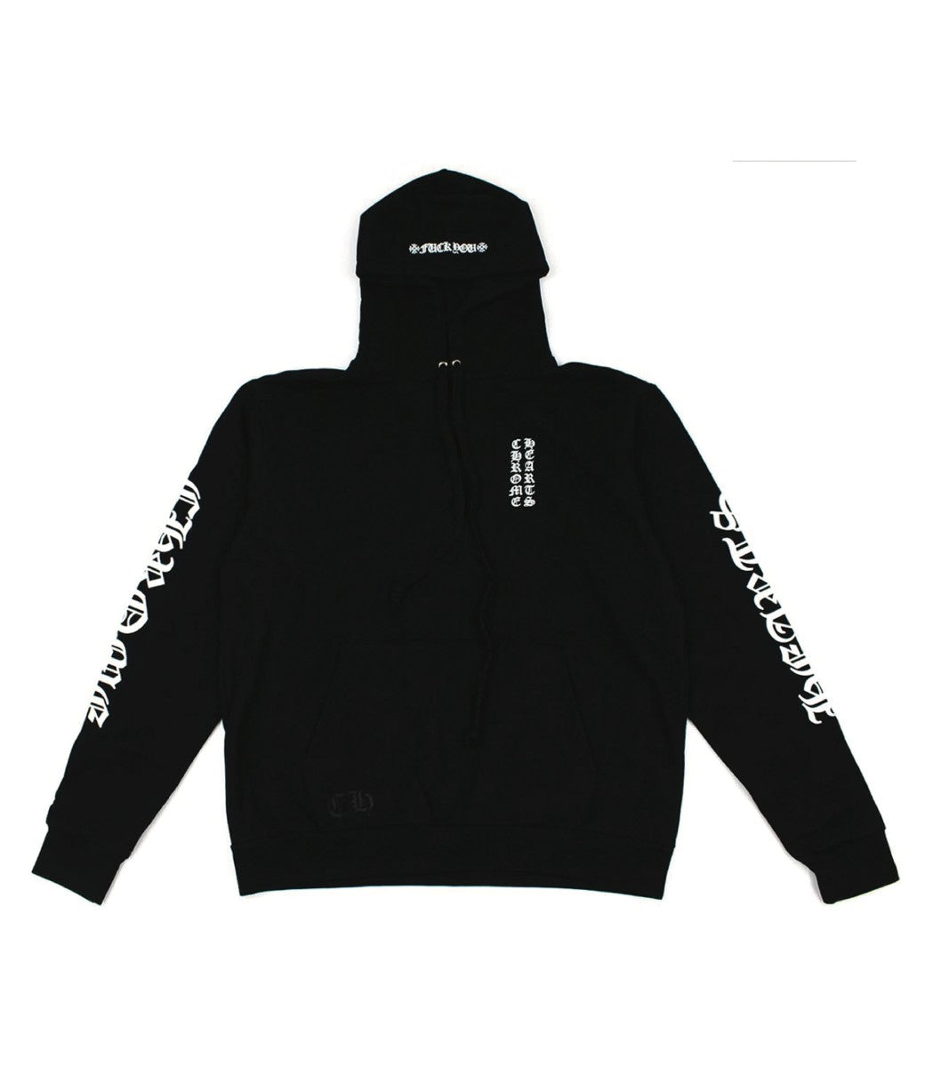 Chrome Hearts Vertical Logo FU Hood Hoodie