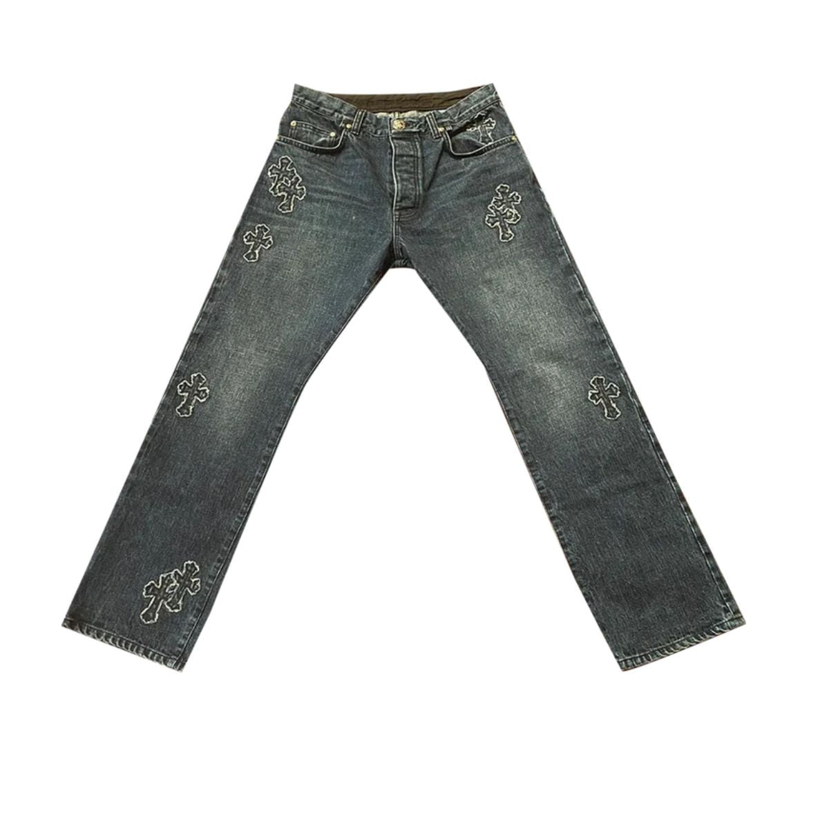 Chrome Hearts Cross Patch Jeans ‘Indigo’