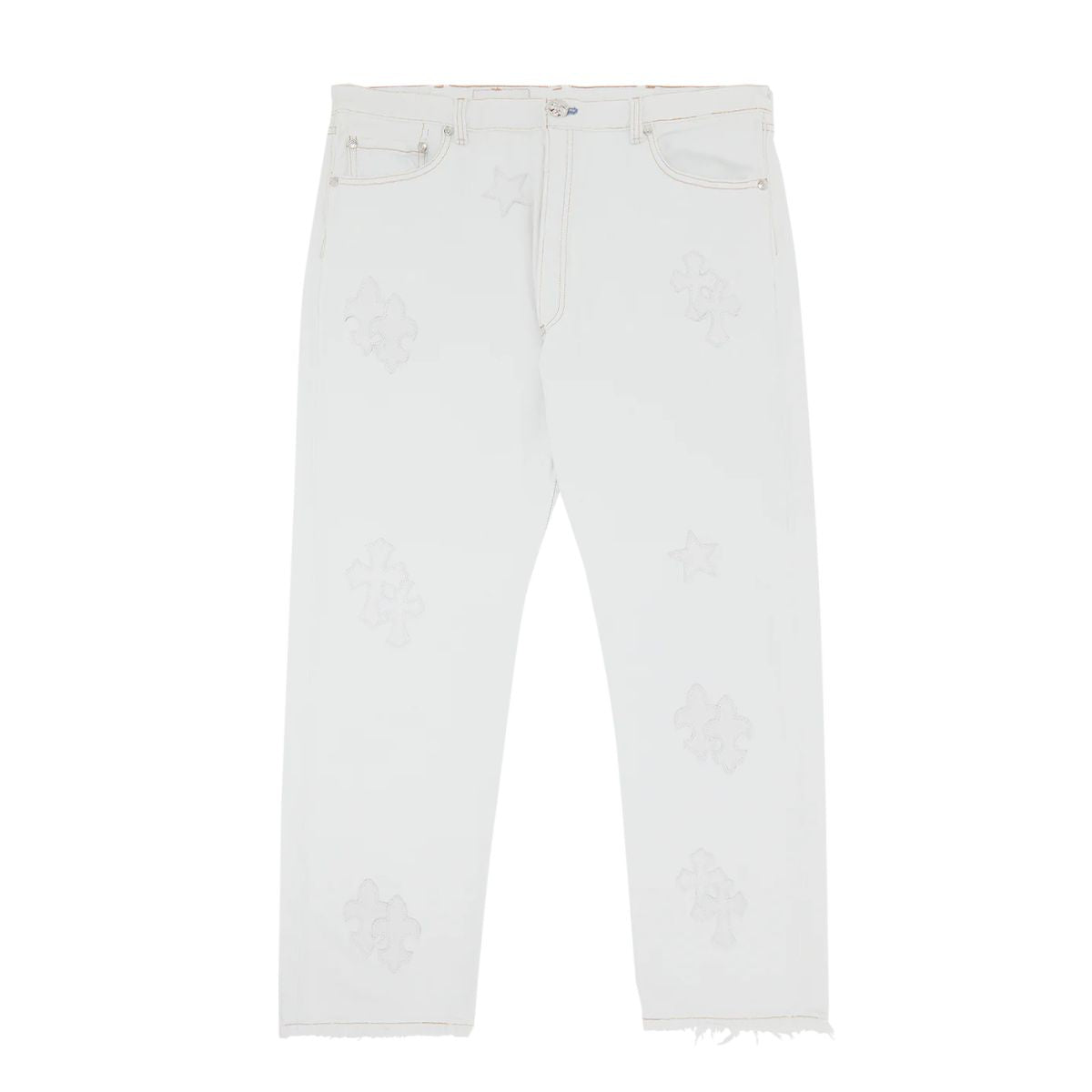 Chrome Hearts x Levi’s St. Barths Exclusive Cross Patch Jeans ‘White/Pink’